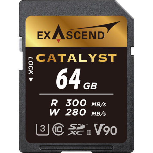Exascend Catalyst UHS-II SD card, V90, 64GB