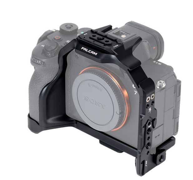 FALCAM F22&F38&F50 Schnellwechsel-Kamerakäfig für Sony A7M5/A7R5/A7M4 (Schwarz)