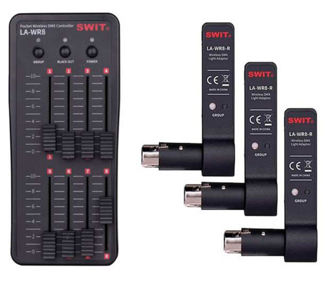 SWIT LA-WR8 Tx+3Rx | Pocket Wireless DMX Controller bundle.───“LA-WR8-kit“