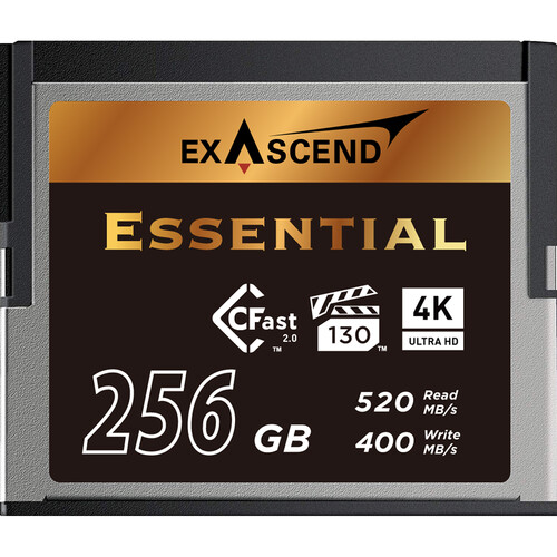 Exascend 256GB CFX Series CFast 2.0 Memory Card