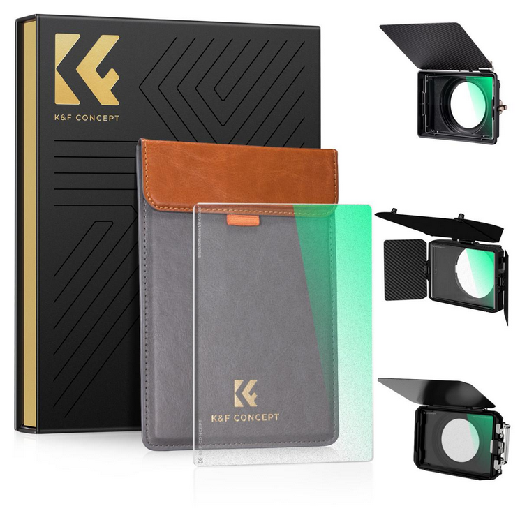 K&F Black Mist 1/8 Filter 4″x5.65″ Dreamy Effect Cinema Square Filter Compatible with Tilta and Smal