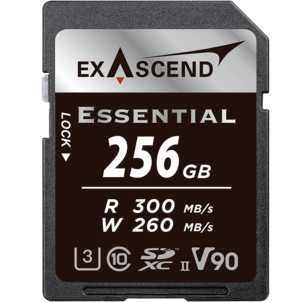 Exascend 256GB Essential UHS-II SDXC Memory Card